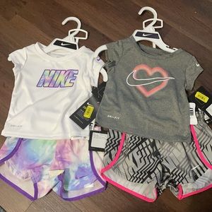 BRAND NEW 12 month old girls nike sets!